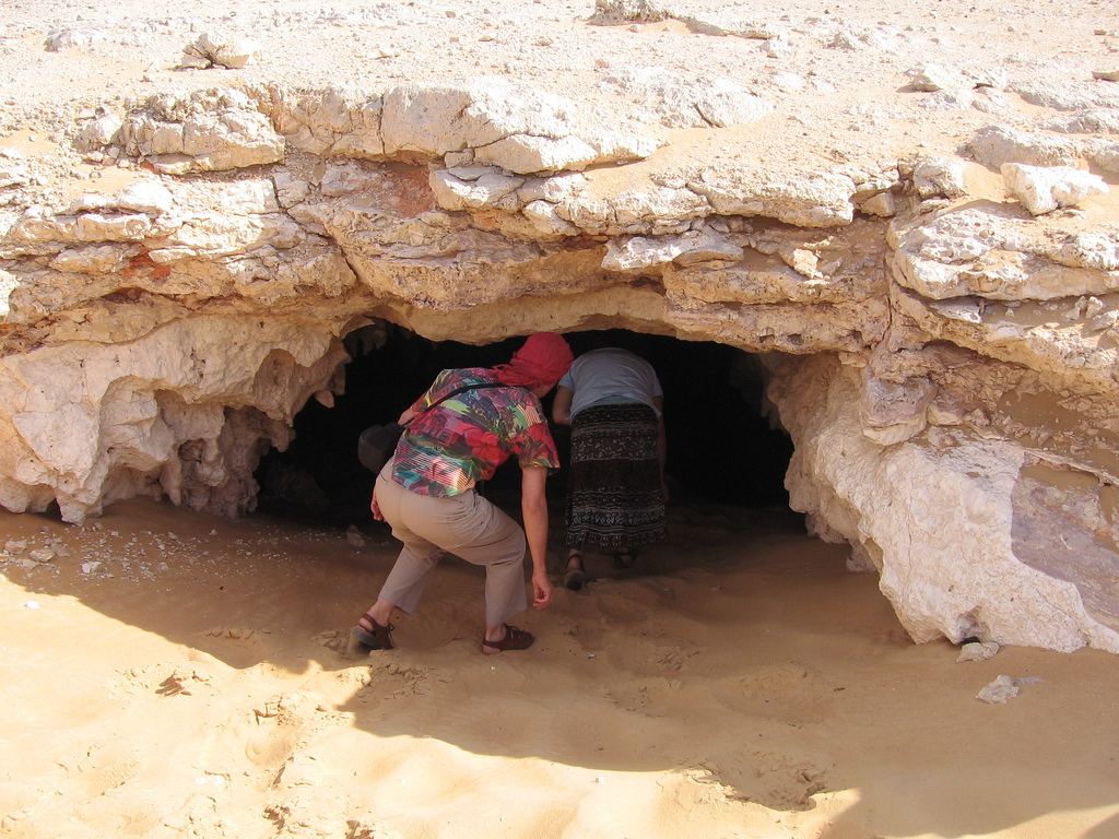 Egypt western desert Djara cave